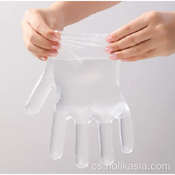 OOP jednorázové rukavice plastu